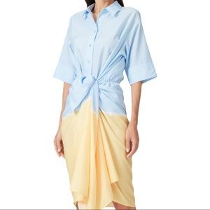 TOME Patchwork Tie Dye Dress 0